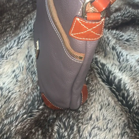 Dooney & Bourke Crossbody Grey/Brown Bag - Picture 8 of 16